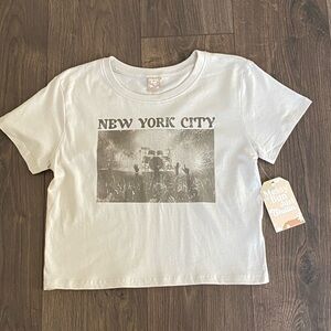 New York City Graphic Baby Tee - Cream
